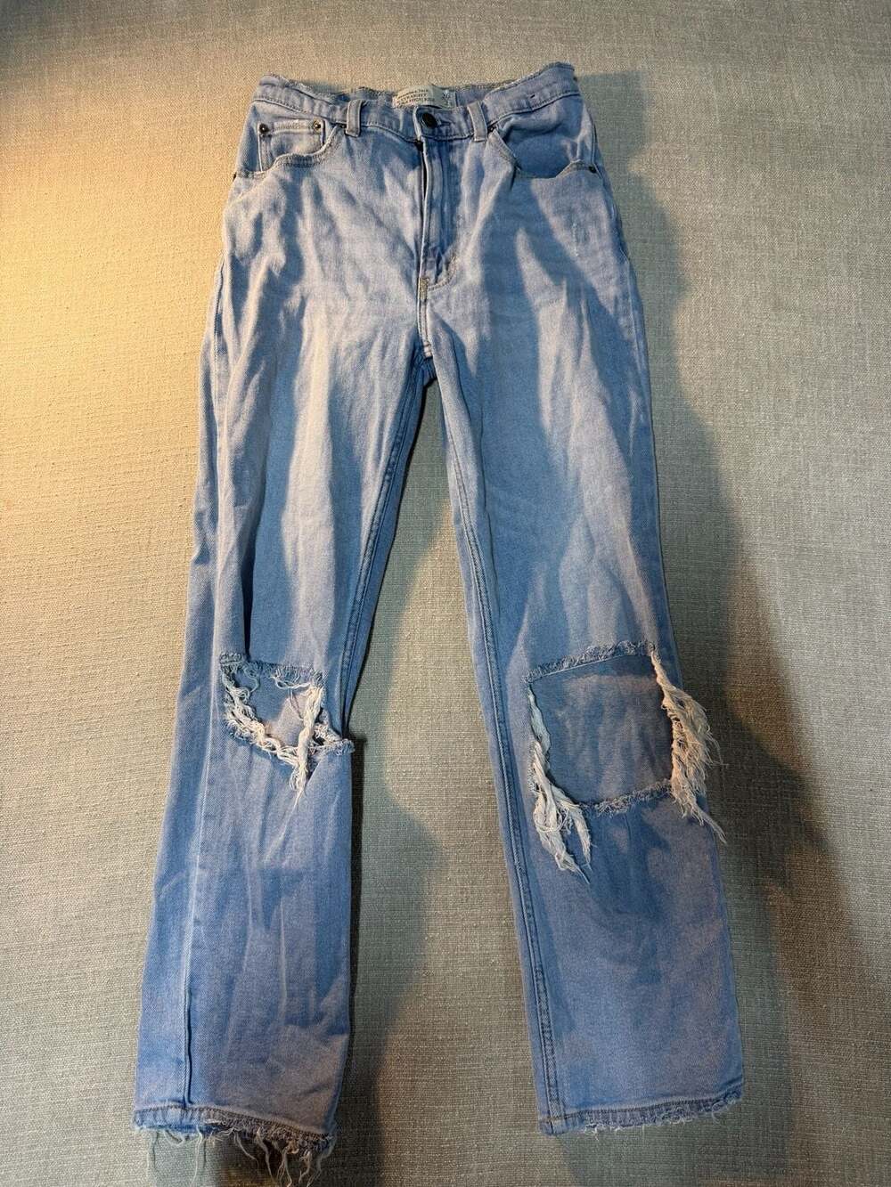 Abercrombie & Fitch 90s Ultra High Rise Straight Leg Jeans